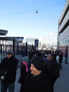 The line outside National Stadium