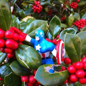  Turkey needs another hour in the oven…Cap takes this opportunity to get festive. 